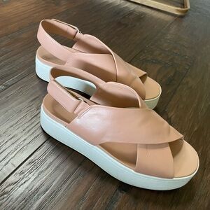 Vince Pink Platform Sandals